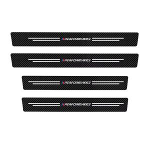 Carbon Fiber Car Door Sill Protector Stickers For BMW M E46 E90 E60 F30 E39 F10 F20 E87 E36 F20 F30 1 2 3 5 7 Series X1 X3 X5 X7