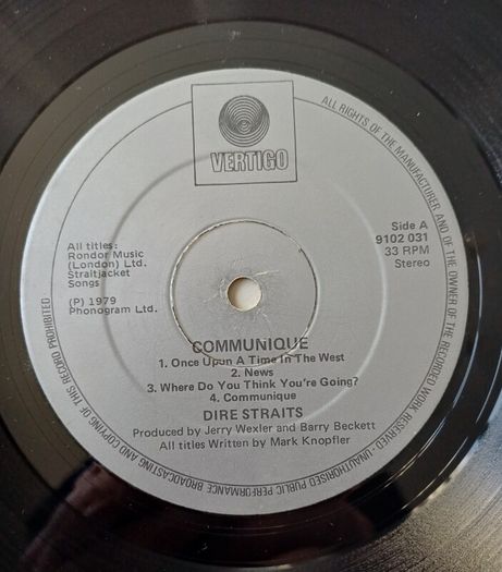 Dire Straits 2nd Album on Vinyl