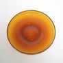 Vintage Amber Glass Platter by Erik Hoglund for Boda Glasbruk, 1960s Image 2