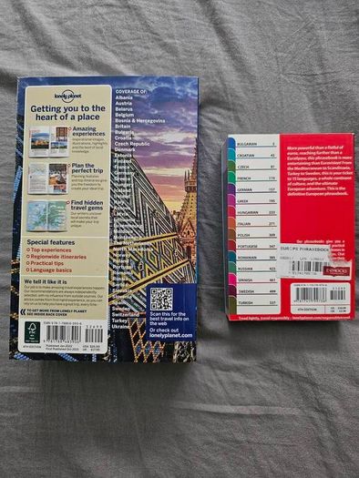 Lonely Planet Europe travel guide and phrasebook