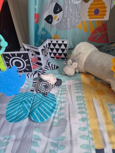 Baby activity mat tent & tummy time toys