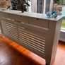 Bespoke cream radiator cover/ console with storage Image 3