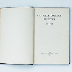 Antique book "The Campbell College register, 1894 to 1927" hardcover   1927 Belfast
