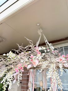 Very large 85cm diameter densely woven birch wreath BASE