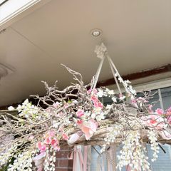 Very large 85cm diameter densely woven birch wreath BASE