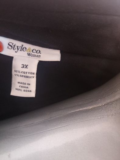 Plus size Style & company women black blazer jacket size 3x UK26 EU54 Postage included