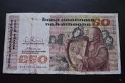 1991 Central Bank of Ireland 50 Pounds, B Series