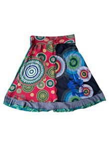 Desigual foil-accent a-line layered skirt