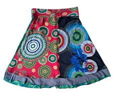 Desigual foil-accent a-line layered skirt