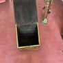 Antique Firewood/ coal holder. Brass plated covering wood. Image 6