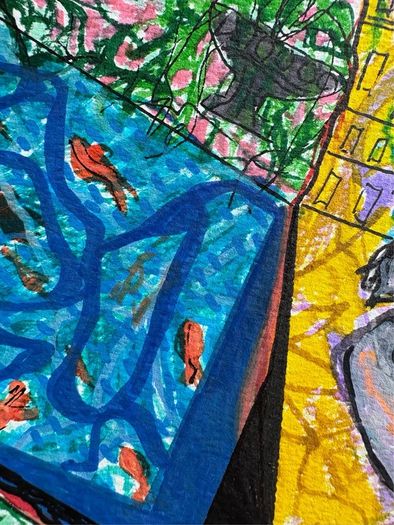 Original Art Figurative Bearded Guy Beard Pop Art