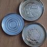 Vintage Soviet era compact powder gold tone metal  case Image 2