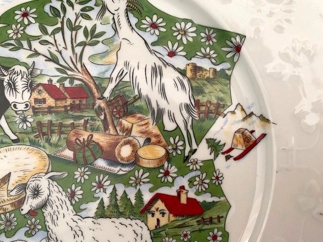 Vintage French Cheese Platter