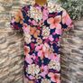 Vintage 1960s mini floral shift tunic dress Postage included Image 5