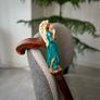 Unique Handmade Walking Stick, Winged Angel Handle, Never Used Image 8
