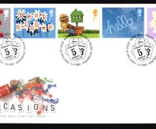 2002 Great Britain Greetings Stamps Commemorative Stamps Royal Mail Addressed First Day Cover (FDC)