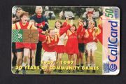 1997 Ireland 50 unit 30 year anniversary of the Community Games in 1997 (Gemplus GEM1) Call Card Used