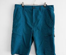 Pre Owned Dunnes Stores Mens Teal Utility Cargo Shorts
