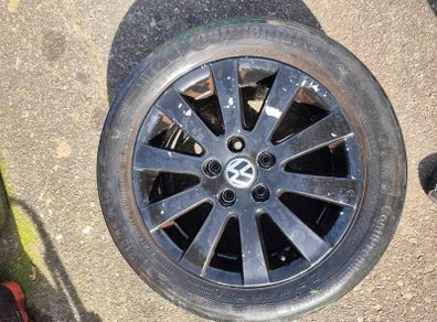 Volkswagen alloy good for spare tires!   the tires need replacement,so that's price !