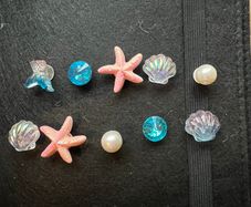 Croc charms mermaid seaside