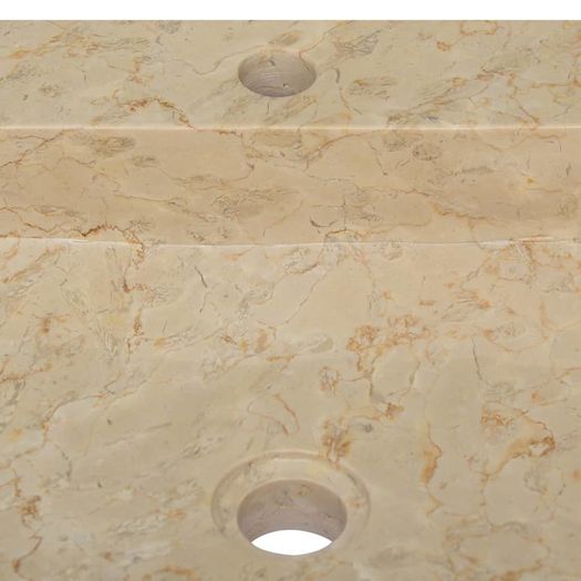 Sink Cream 40x40x12 cm Marble