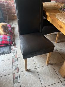 Dining pvc leather x 6