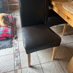 Dining pvc leather x 6