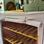 Solid Timber and Canvas Bedroom Shelving Unit Image 5