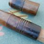 Antique Rare Quality 1700s / 1800s Wooden Scroll Message Holder / Carrier. 7,2" Image 3