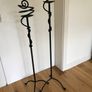 wrought iron candlesticks x 2 Image 3