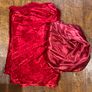 Red, Gold & Warm-Tone Satin/Velvet Fabric Bundle Image 2