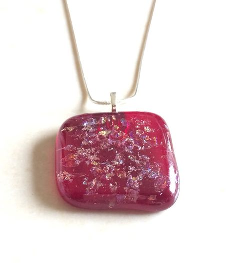 Handmade Glass Sparkly Pendants - FREE DELIVERY