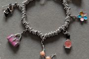 Thomas Sabo Sterling Silver Charm Bracelet (Vintage, 925) with 6 Charms