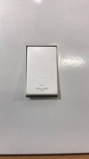 White Bell Push Switch