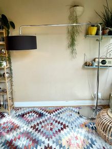 Danish Arc Chrome Floor Lamp, Bo Concept