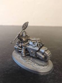 warhammer 40k space marine Primaris Chaplain on Bike