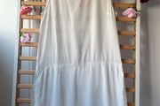 dress Bnwt grace &amp; mila dress size medium high neck white with silver detail