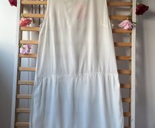 dress Bnwt grace & mila dress size medium high neck white with silver detail
