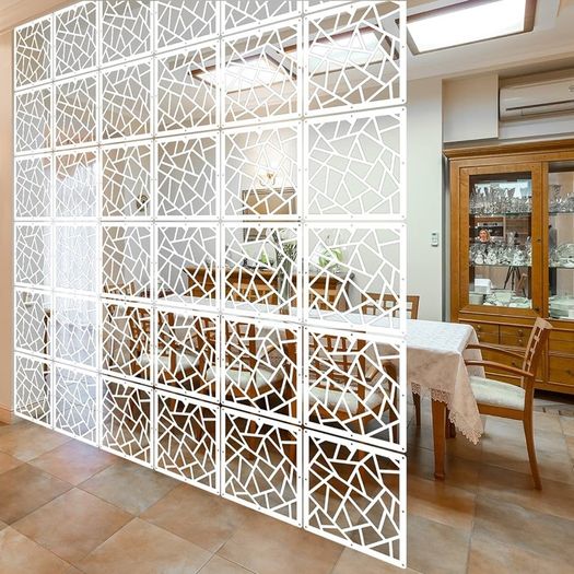 FREE EXPRESS SHIPPING Hanging Room Divider,10 Pieces Wood-Plastic Hanging Panels 0.2 inch Thick Screen Panel for Living Room Bedroom Home Decoration