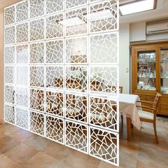 FREE EXPRESS SHIPPING Hanging Room Divider,10 Pieces Wood-Plastic Hanging Panels 0.2 inch Thick Screen Panel for Living Room Bedroom Home Decoration