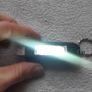 Saber 2W USB Rechargeable COB LED Mini Light Keychain Flashlight Pocket Torch - Black Image 5