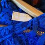 Stunning royal blue designer dress by love triangle size 14 Image 5