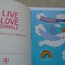 Live,Love,Sparkle.Inspirational sticker book, Book, Crafts Image 8