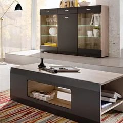Modern Coffee Table With Storage Bicolour