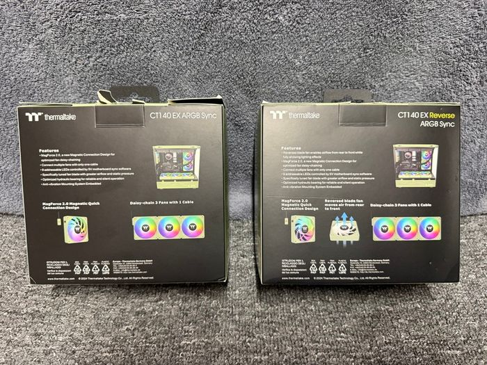 Thermaltake CT140 EX Reverse ARGB | Matcha Green | 3 Fan Pack and Thermaltake CT140 EX ARGB Matcha Green (3-Fan Pack)