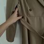 Elegant blazer dress in beige color Image 6