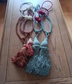 4 sets of Decorative Curtain Tie-Backs