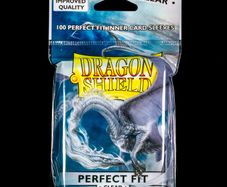 1x Pack of 100 Dragon Shield Clear Perfect Fit Sleeves Standard Trading Cards Pokemon MTG Lorcana