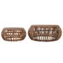 Coffee Tables 2 pcs Natural Rattan Image 3