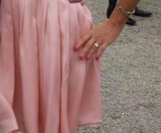 Ladies peach and white dress